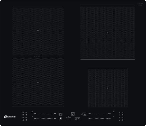 Bauknecht Kochfeld BS 8460F NE Schwarz Induction vitroceramic Frontal
