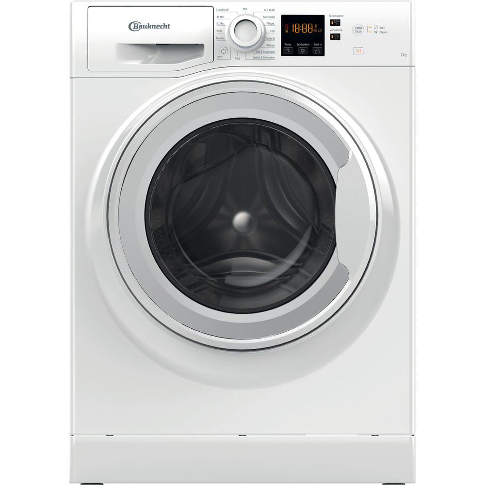 Entdecken Sie die geräumige Frontlader Waschmachine WS 734 mit einem Fassungsvermögen von bis zu 7,0kg. Perfekt strahlende Wäsche in nur 30 Minuten.