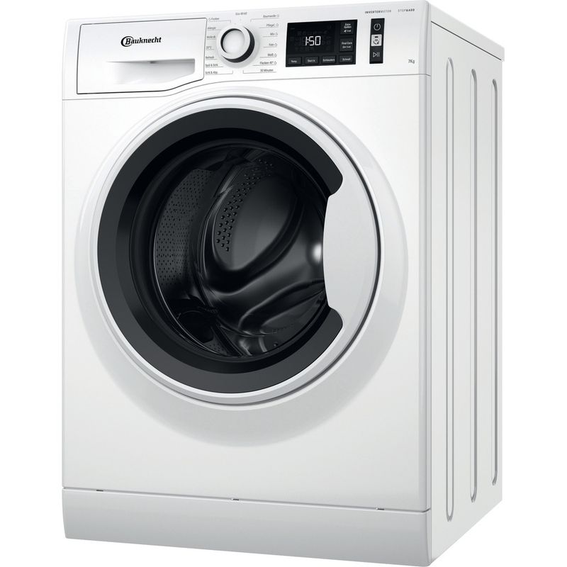 Bauknecht-Waschmaschine-Standgerat-W-Active-711C-Weiss-Frontlader-D-Perspective