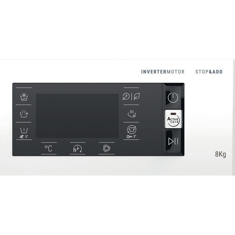 Bauknecht-Waschmaschine-Standgerat-WM-Elite-816-C-Weiss-Frontlader-D-Control-panel