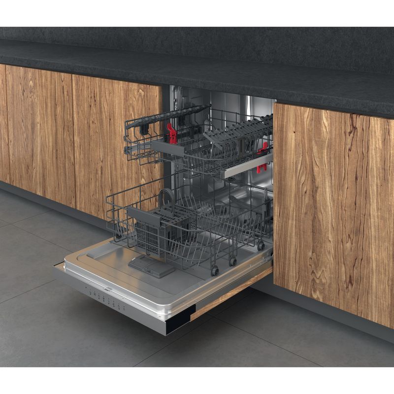 Bauknecht Dishwasher Einbaugerät OBBC Ecostar 5320 Teilintegriert D Perspective open