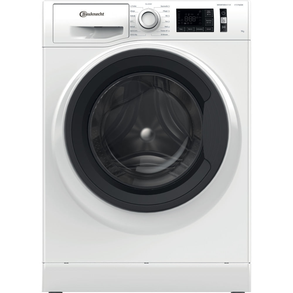 Entdecken Sie die geräumige Active Care Frontlader Waschmachine W Active 712C mit einem Fassungsvermögen von bis zu 7,0kg. Energieeffizienzklasse D.
