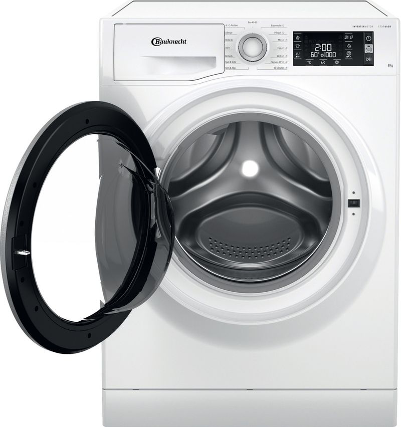 Bauknecht-Waschmaschine-Standgerat-WM-Class-823-PS-Weiss-Frontlader-B-Frontal-open