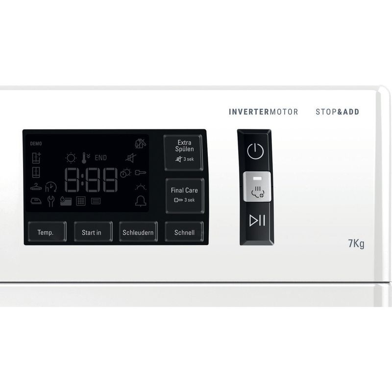 Bauknecht-Waschmaschine-Standgerat-WM-Elite-711-C-Weiss-Frontlader-D-Control-panel