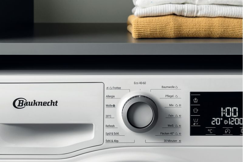 Bauknecht Waschmaschine Standgerät WM Class 823 PS Weiss Frontlader B Lifestyle control panel