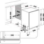 Bauknecht-Dishwasher-Einbaugerat-OBIO-PowerClean-6330-Vollintegriert-D-Technical-drawing