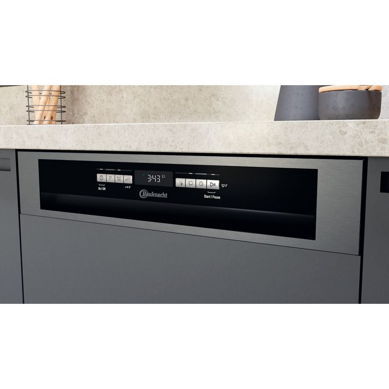 Bauknecht Dishwasher Einbaugerät OBBO PowerClean 6330 Teilintegriert D Lifestyle control panel