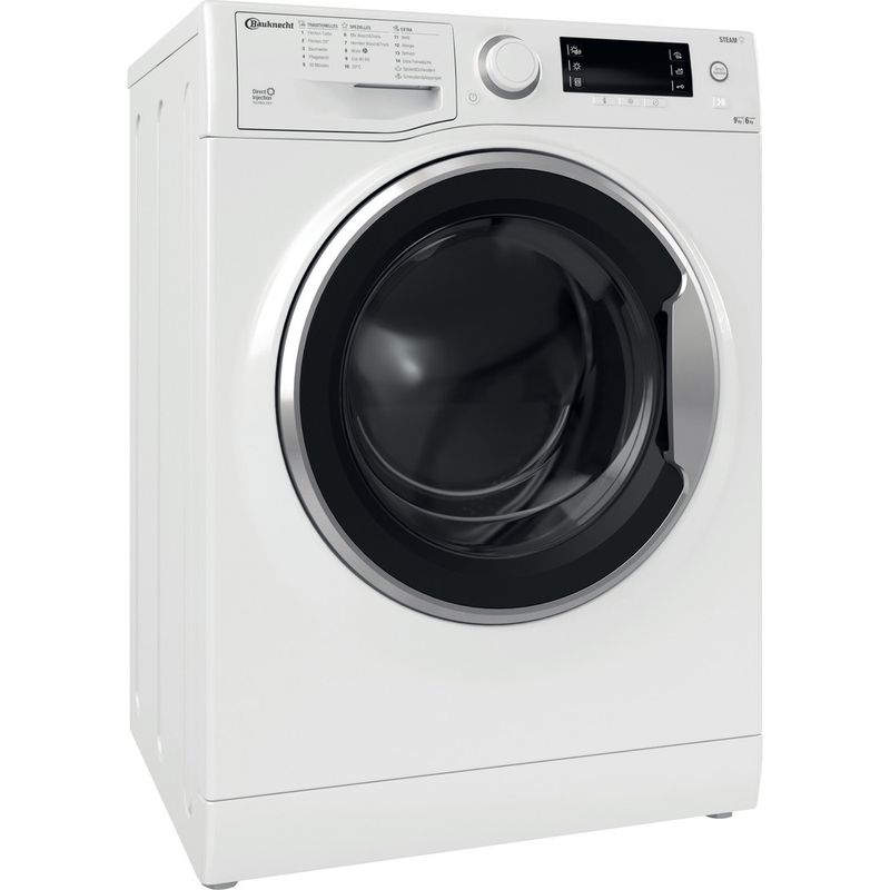 Bauknecht-Waschtrockner-Standgerat-WATK-Sense-96L6-DE-N-Weiss-Frontlader-Perspective