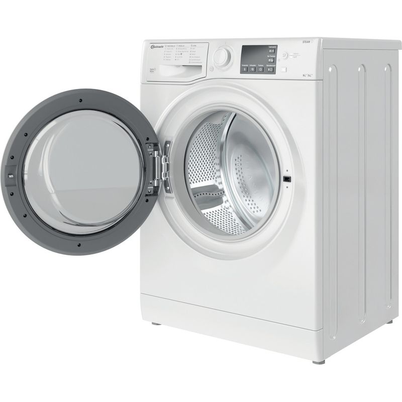 Bauknecht Waschtrockner Standgerät WD AO 8514 N Weiss Frontlader Perspective open