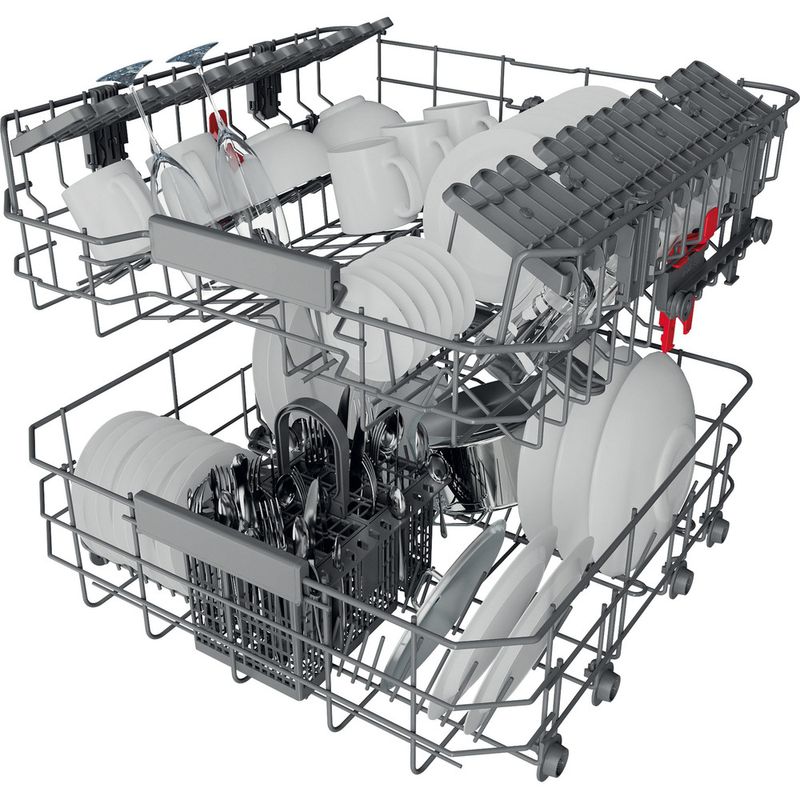 Bauknecht Dishwasher Einbaugerät IBBC 3C33 X Teilintegriert D Technical Translucent