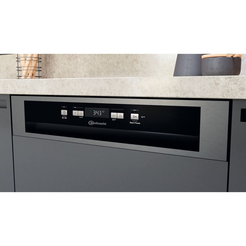 Bauknecht Dishwasher Einbaugerät OBB Ecostar 8460 Teilintegriert E Lifestyle control panel