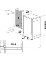 Bauknecht-Dishwasher-Standgerat-BSFC-3M19-Standgerat-F-Technical-drawing