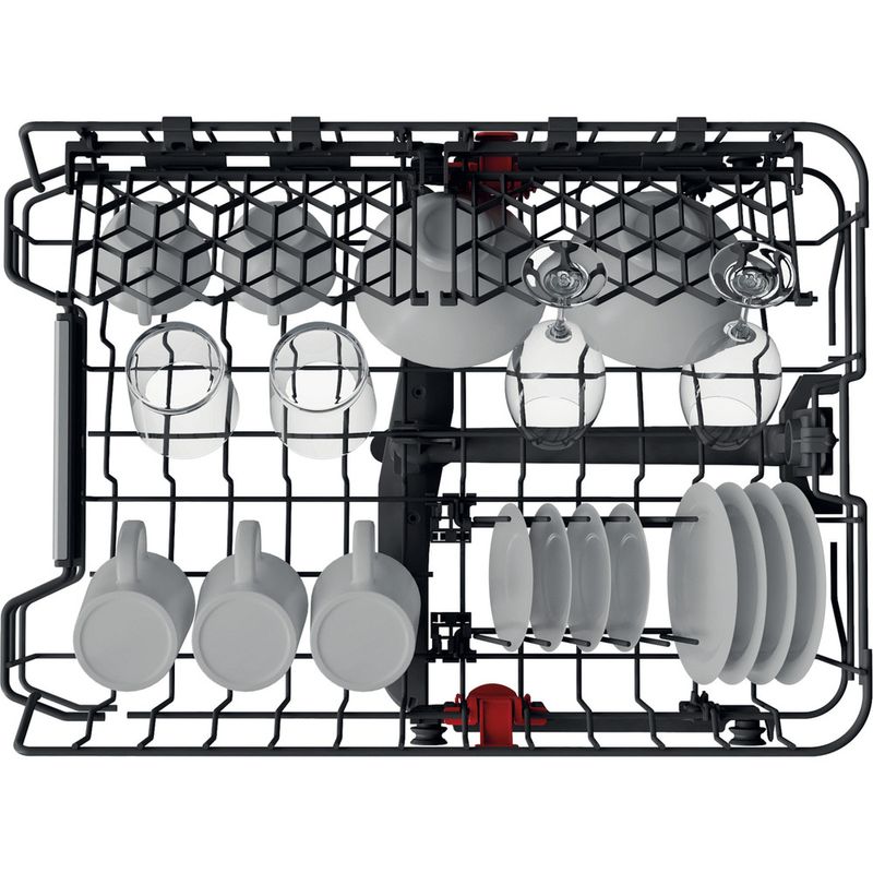 Bauknecht Dishwasher Einbaugerät BSIO 3O23 PFE X Vollintegriert (Lieferung ohne Möbelfront) E Rack