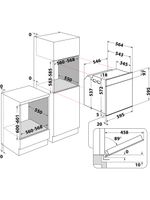 Bauknecht Einbauherd/Backofen Einbaugerät BIK5 DP8FS PT Elektrisch A+ Technical drawing