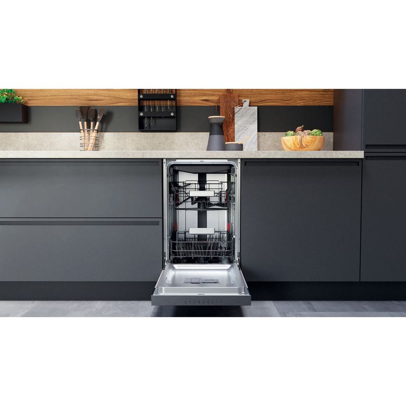 Bauknecht Dishwasher Einbaugerät BSBO 3O21 PF X Teilintegriert E Lifestyle frontal open