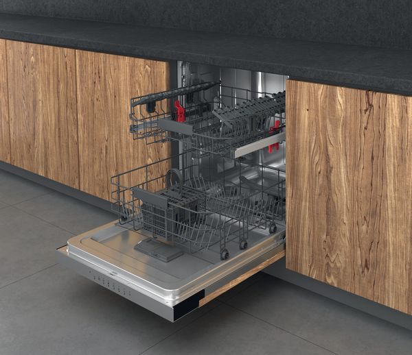 Bauknecht-Dishwasher-Einbaugerat-BKBC-3C26-X-Teilintegriert-E-Perspective-open