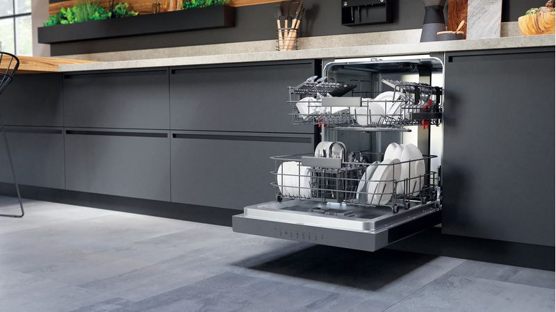 Bauknecht Dishwasher Einbaugerät BKUC 3C26 X Unterbau E Lifestyle perspective open
