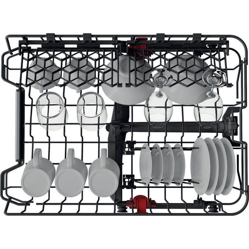 Bauknecht Dishwasher Einbaugerät BSIO 3O35 PFE X Vollintegriert (Lieferung ohne Möbelfront) D Rack