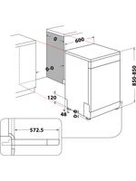 Bauknecht Dishwasher Standgerät BFC 3C26 Standgerät E Technical drawing