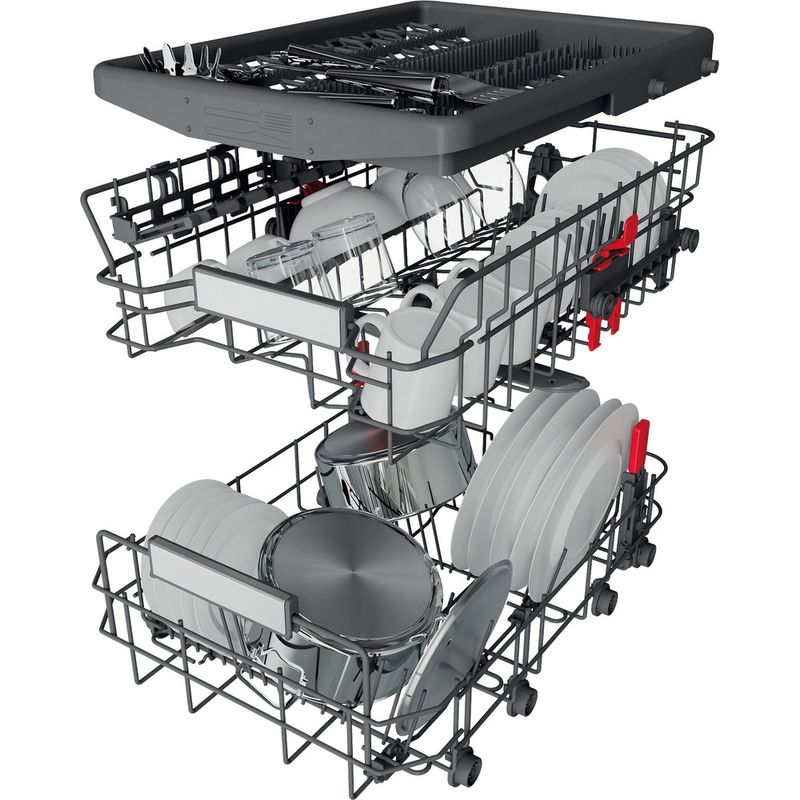 Bauknecht Dishwasher Einbaugerät BSBO 3O21 PF X Teilintegriert E Technical Translucent