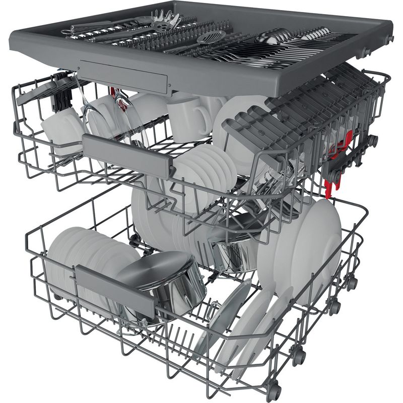 Bauknecht Dishwasher Einbaugerät BKCIC 3C26 F Vollintegriert (Lieferung ohne Möbelfront) E Technical Translucent