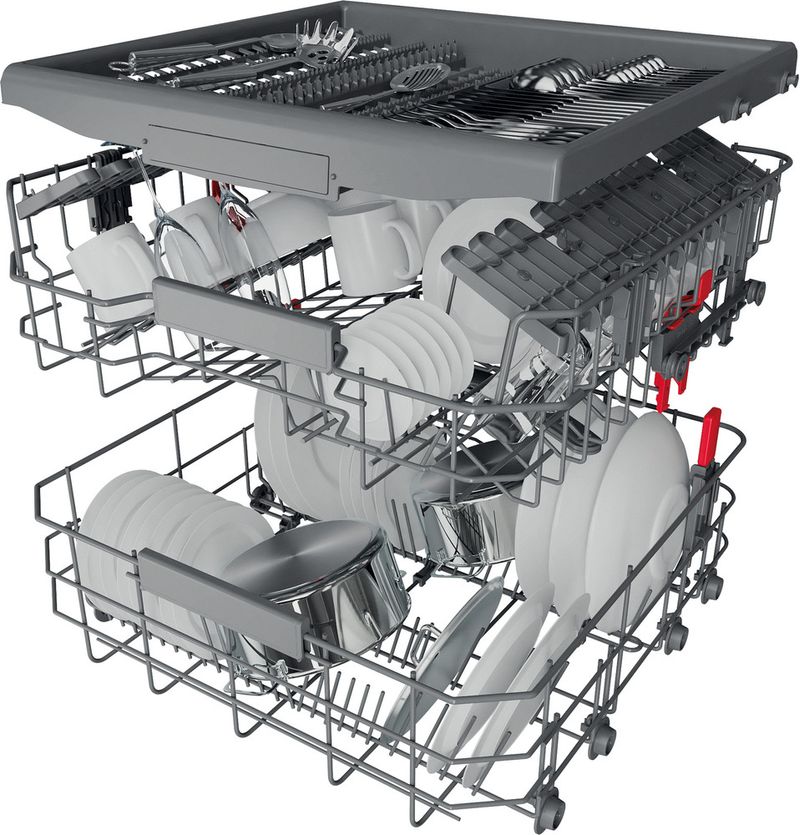 Bauknecht Dishwasher Einbaugerät BBC 3C26 PF X A Teilintegriert E Technical Translucent