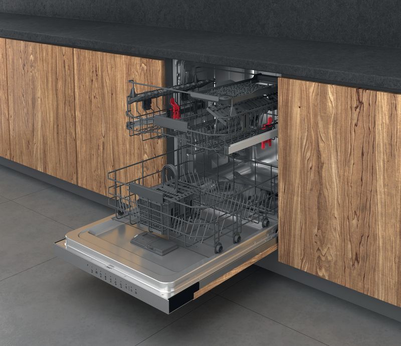 Bauknecht Dishwasher Einbaugerät BBO 3C33 C X Teilintegriert D Perspective open