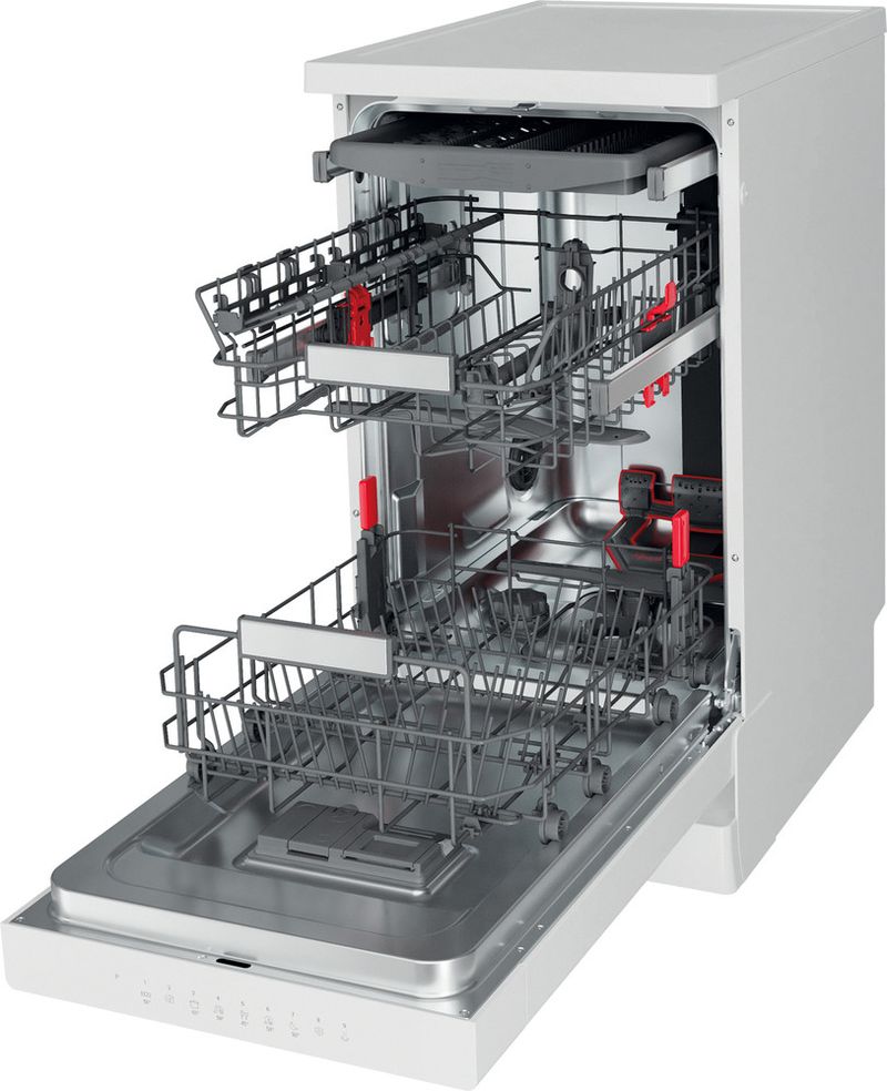 Bauknecht Dishwasher Standgerät BSFO 3O23 PF Standgerät E Perspective open