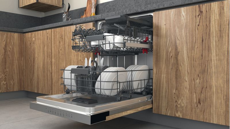 Bauknecht Dishwasher Einbaugerät BBO 3C33 C X Teilintegriert D Lifestyle perspective open