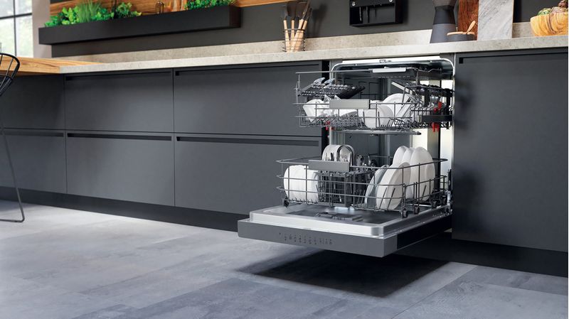 Bauknecht Dishwasher Einbaugerät BUO 3C33 C X Unterbau D Lifestyle perspective open