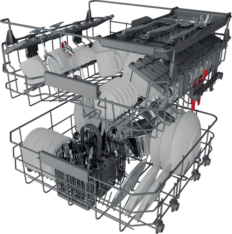 Bauknecht Dishwasher Einbaugerät BCIO 3C33 EC Vollintegriert (Lieferung ohne Möbelfront) D Technical Translucent