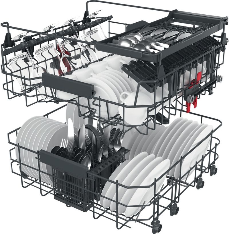 Bauknecht Dishwasher Einbaugerät BBO 3C33 C X Teilintegriert D Technical Translucent