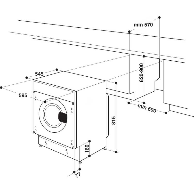 Bauknecht-Waschmaschine-Einbaugerat-BI-WMBG-71483E-DE-N-Weiss-Frontlader-D-Technical-drawing