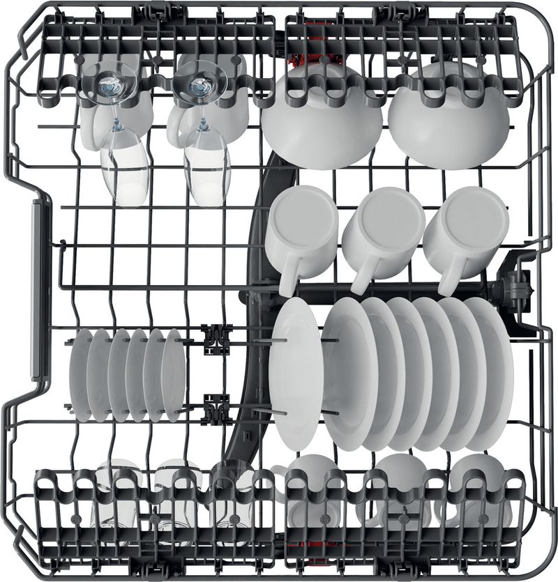 Bauknecht Dishwasher Einbaugerät BBO 3O539 PLGT Teilintegriert B Rack