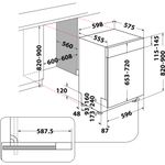 Bauknecht-Dishwasher-Einbaugerat-BBO-3O539-PLGT-Teilintegriert-B-Technical-drawing
