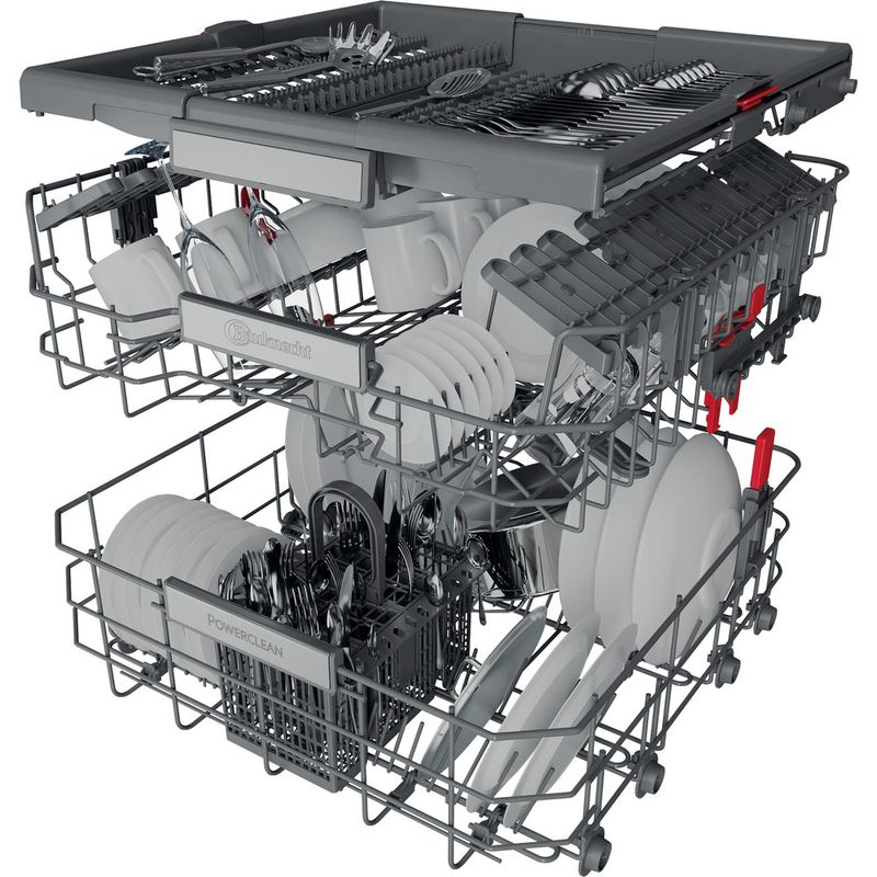 Bauknecht Dishwasher Einbaugerät BCIF 5O539 PLET Vollintegriert (Lieferung ohne Möbelfront) B Technical Translucent