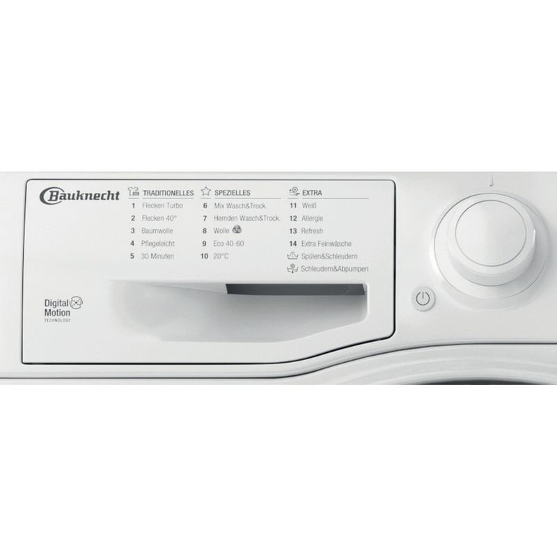 Bauknecht-Waschtrockner-Standgerat-WD-86-DC-Weiss-Frontlader-Program