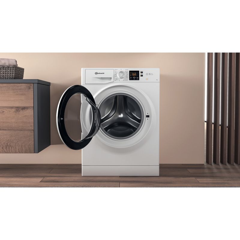Bauknecht-Waschmaschine-Standgerat-BW-719-N-Weiss-Frontlader-D-Lifestyle-frontal-open