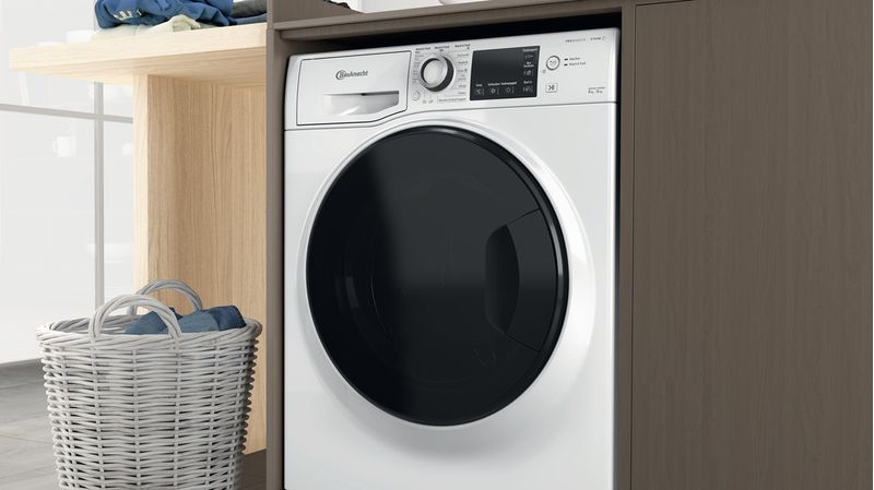 Bauknecht Waschtrockner Standgerät WATK Sense 86S 41 N Weiss Frontlader Lifestyle detail