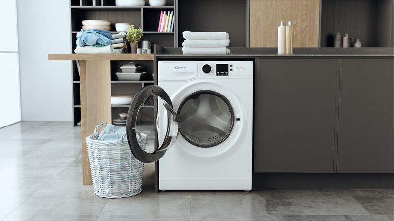 Bauknecht Waschmaschine Standgerät BPW 914 A Weiss Frontlader A Lifestyle frontal open