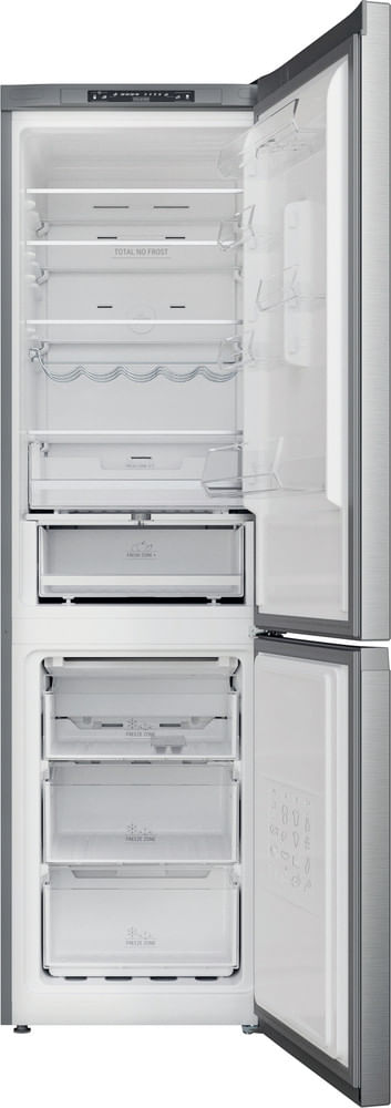 Bauknecht Kühl- / Gefrierkombination Standgerät KGN 20D2IN Saturn Steel 2 doors Frontal open