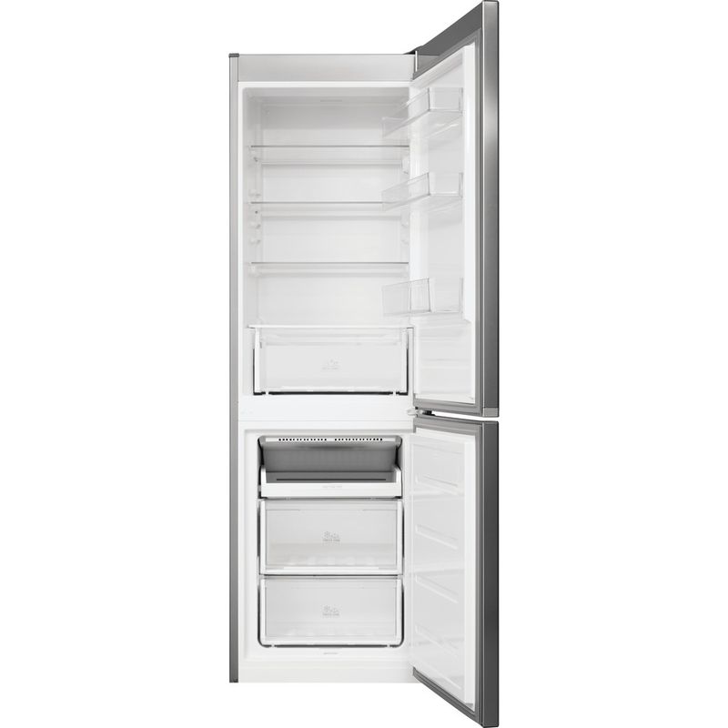 Bauknecht Kühl- / Gefrierkombination Standgerät KGN 389 IN 2 Optic Inox 2 doors Frontal open