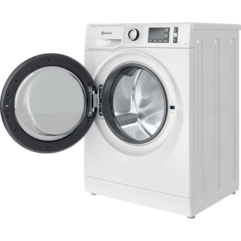 Bauknecht Waschmaschine Standgerät Super Eco 8464A Weiss Frontlader A Perspective open
