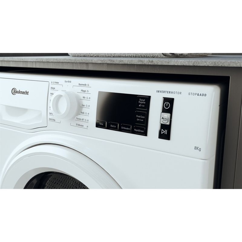 Bauknecht-Waschmaschine-Standgerat-WM-811-A-Weiss-Frontlader-A-Lifestyle-control-panel