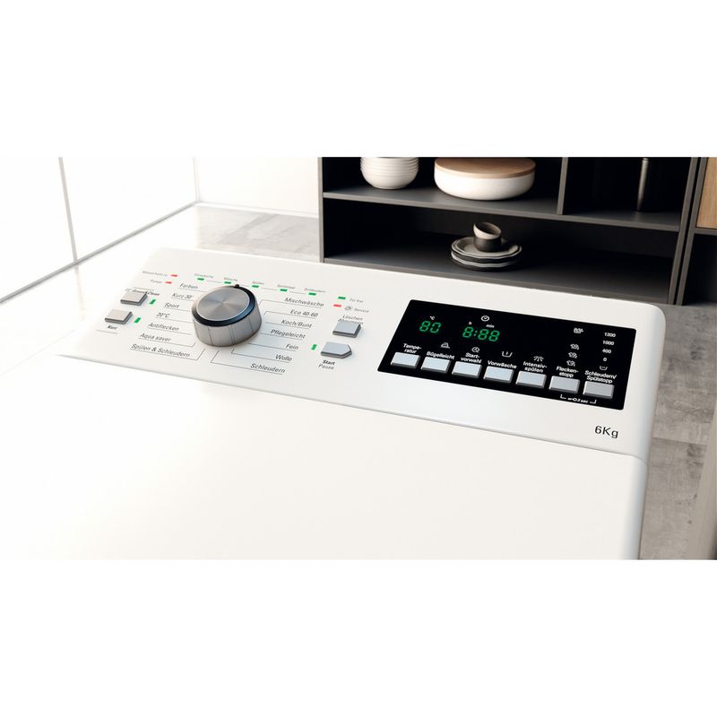 Bauknecht Waschmaschine Standgerät WAT 619 C EX Weiss Toplader C Lifestyle control panel