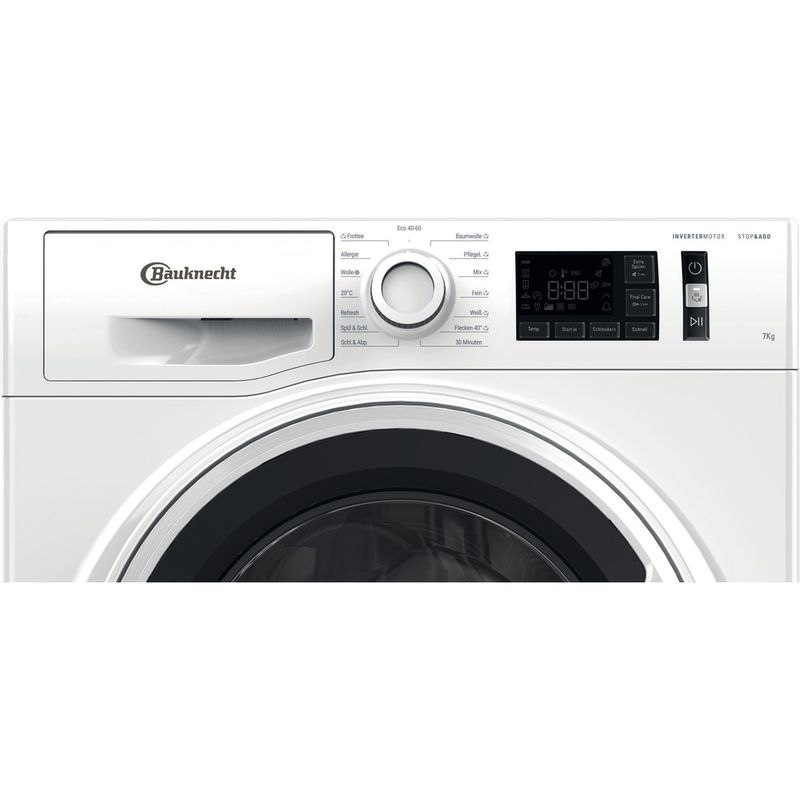 Bauknecht Waschmaschine Standgerät WM 71 B Weiss Frontlader B Control panel