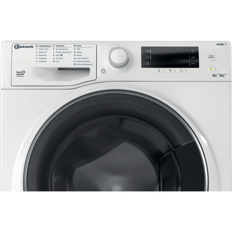 Bauknecht Waschtrockner Standgerät WT Super Eco 9614 N Weiss Frontlader Control panel