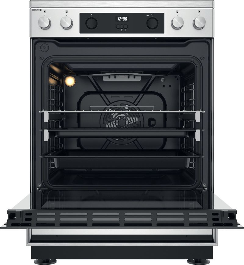 Bauknecht-Cooker-BS68V8CHX2-T-E-Edelstahloptik-Electrical-Frontal-open