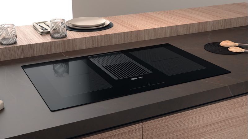 Bauknecht Venting cooktop BVH80 Venting Flexi Schwarz Lifestyle perspective