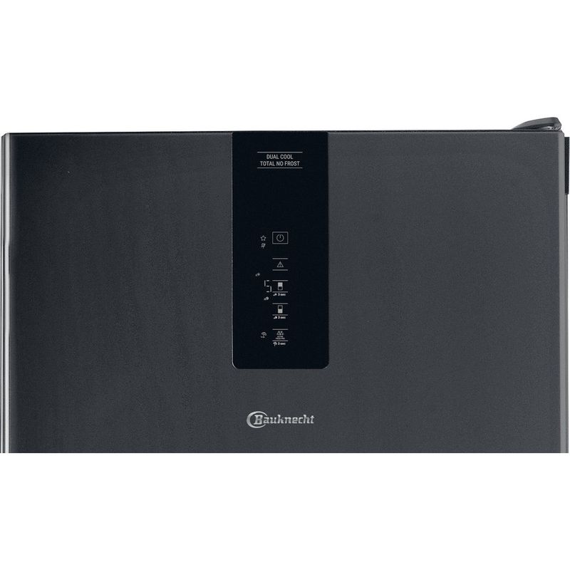 Bauknecht Kühl- / Gefrierkombination Standgerät KGDNF 20C GDSX Black/Inox 2 doors Control panel